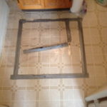Duck Tape Bathroom Floor